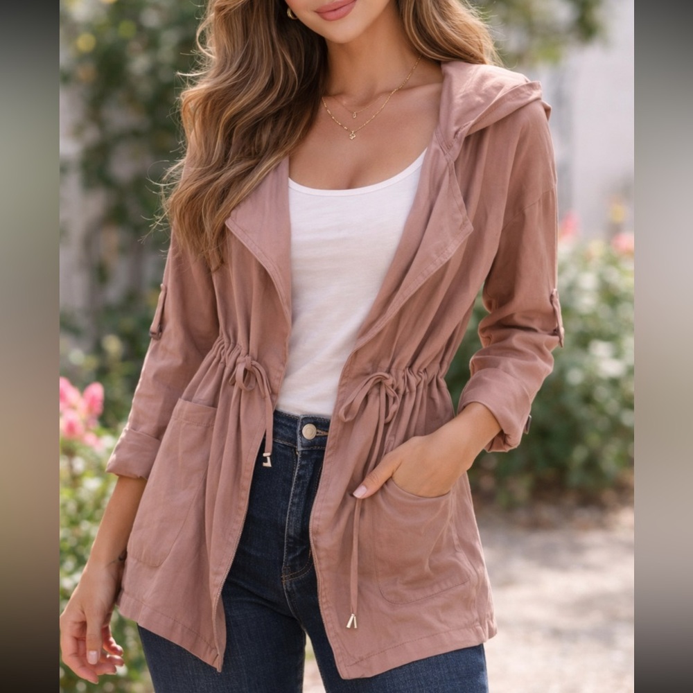 Pink Trench Coat